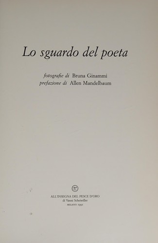 Lo sguardo del poeta